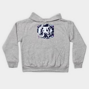 Dogo Argentino Minimal Ink Painting Artowork Kids Hoodie